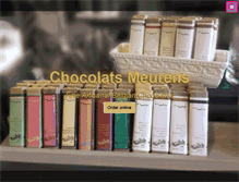 Tablet Screenshot of chocolatsmeurens.com